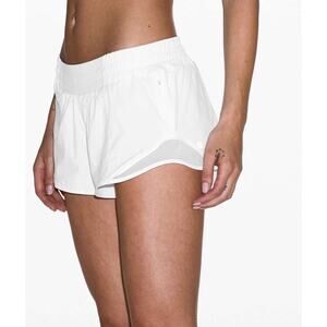Lululemon Hotty Hot Short II 2.5 Inches Women's Size 4 White Running